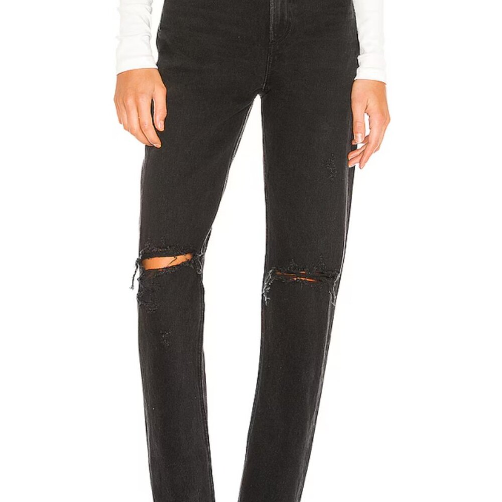 Agolde Cherie high rise gray/black jeans